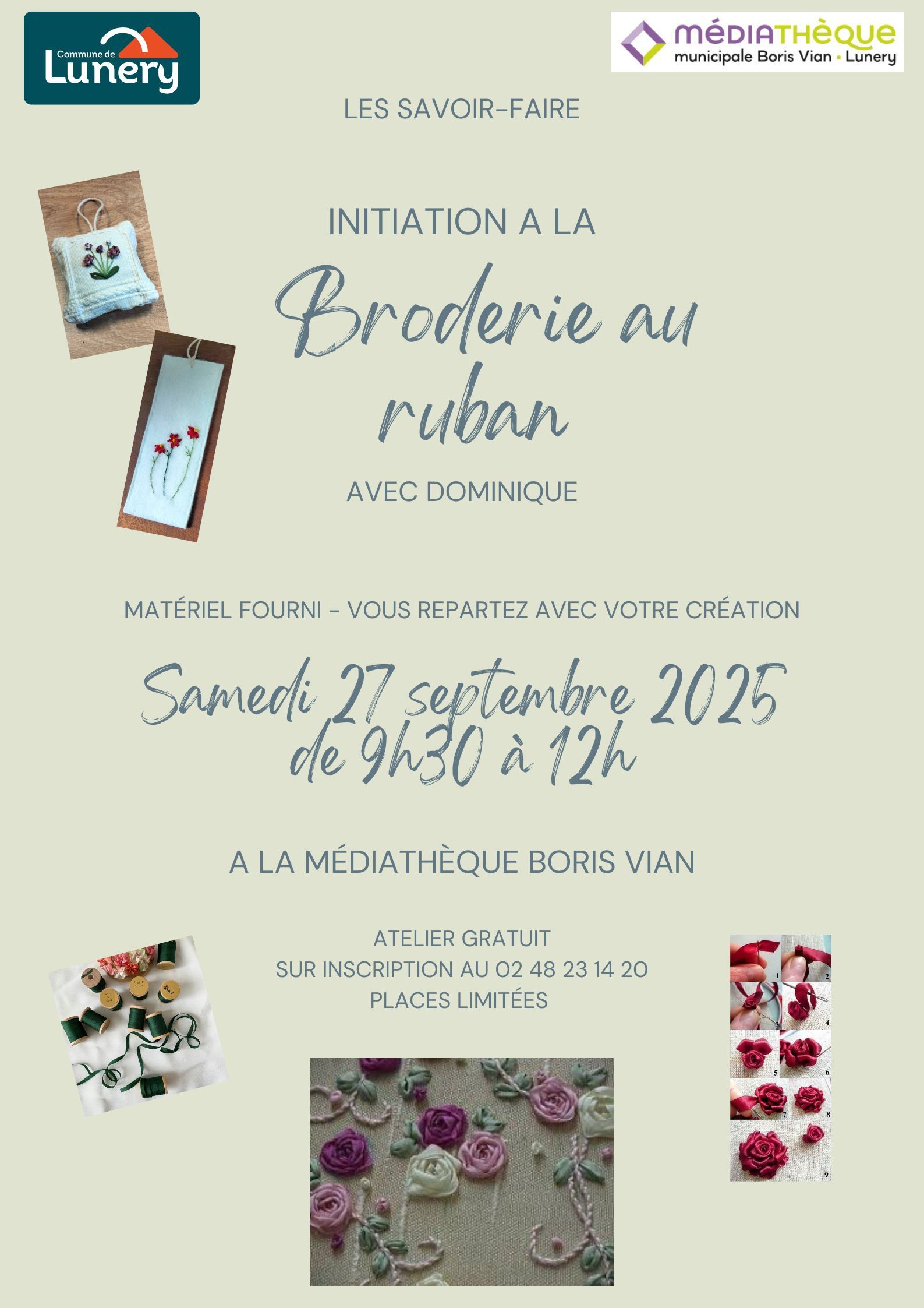 Atelier Broderie au ruban